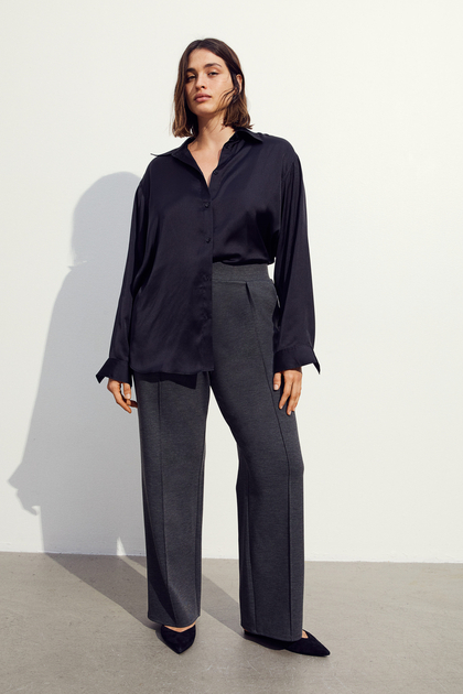 High-waisted Tailored Trousers, Hennes Og Mauritz Plus Size