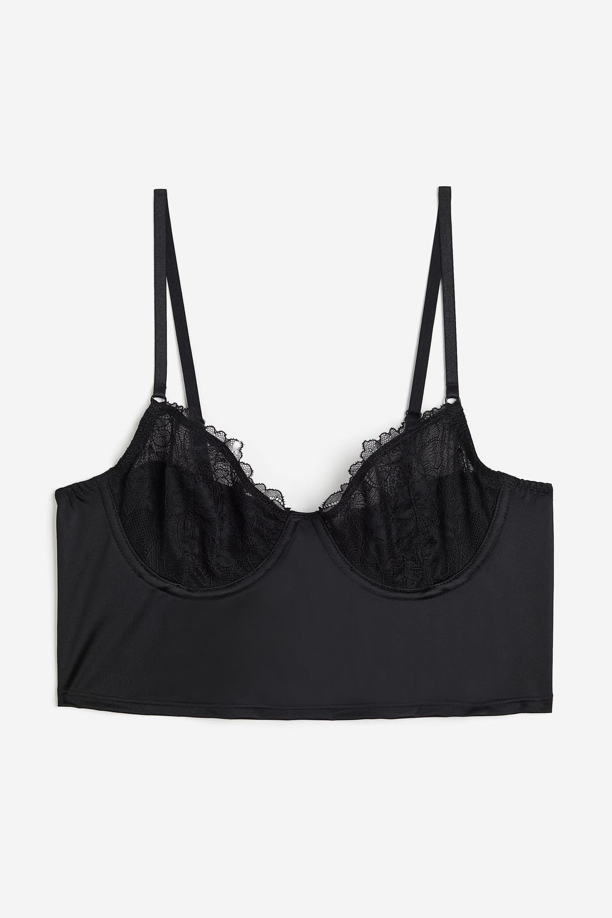 Devoted By Zizzi BRALETTE - Soutien-gorge Triangle - Black Upper Font Deu81a04i Q11