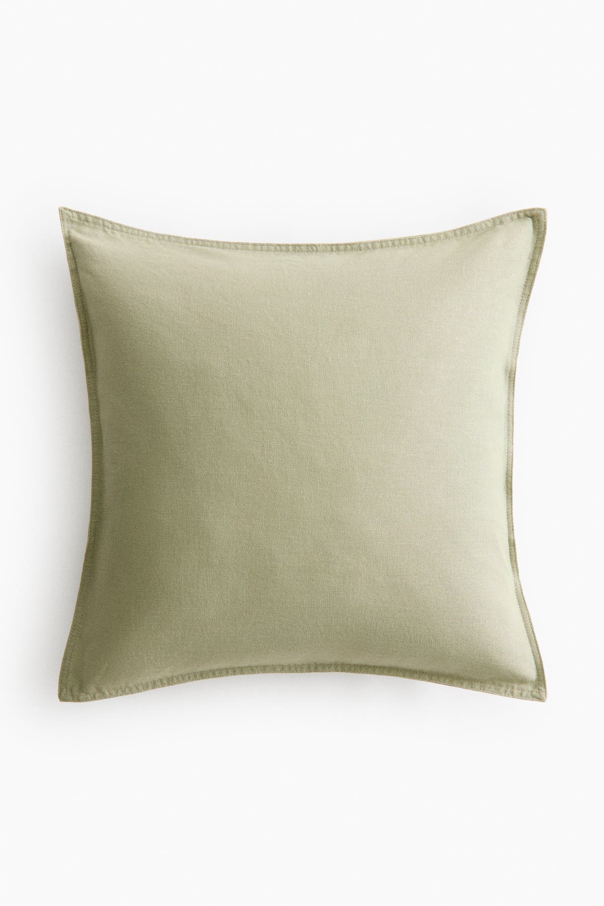 H&M linen-blend cushion cover in sage green